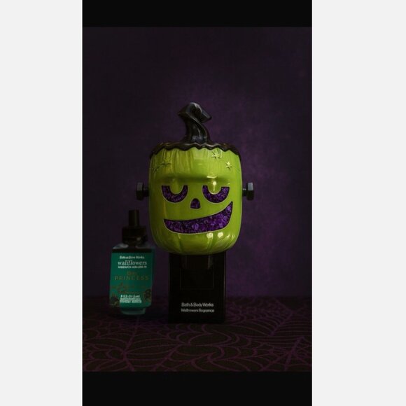 Frankenstein Pumpkin Wallflower Plug 2025+ Disney Jasmine Refill – NEW - Picture 1 of 2